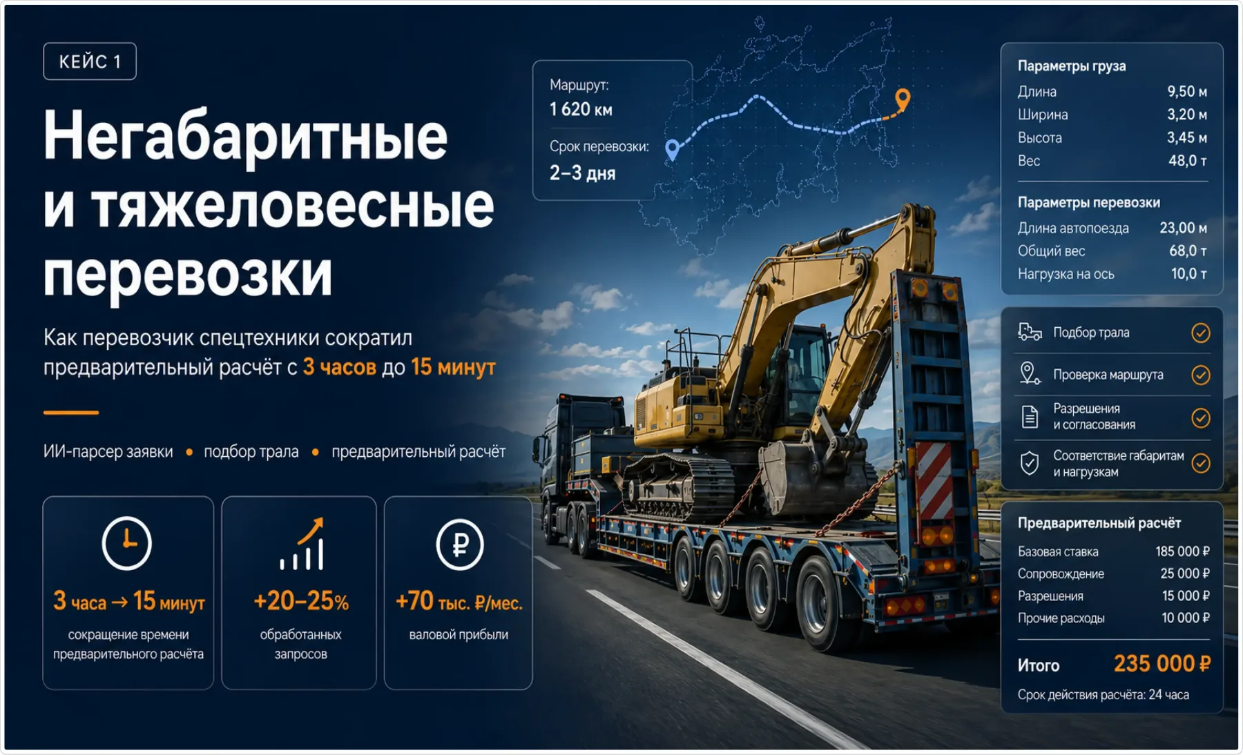 Кейс о негабаритных перевозках